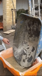 Pour Slurry Into Tub